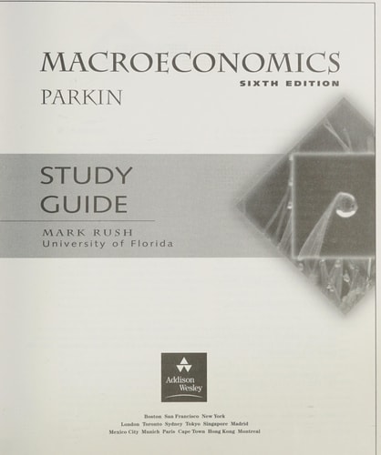 Study Guide for Macroeconomics