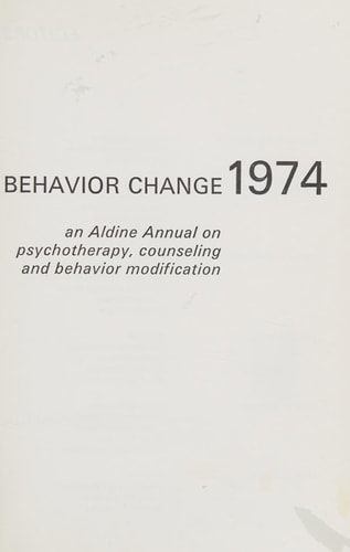 Psychotherapy and Behavior Change