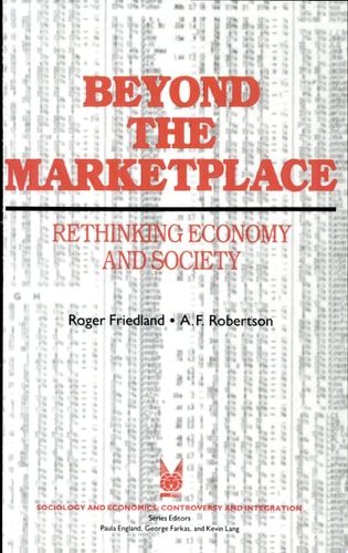 Beyond the Marketplace: Rethinking Economy and Society