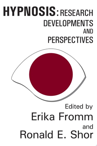 Hypnosis Research Developments And Perspectives
