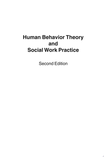 Human Behavior Theory and Social Work Practice