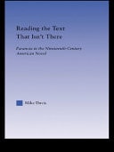 Reading the Text That Isn't There: Paranoia in the Nineteenth-Century Novel