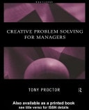 Creative Problem Solving for Managers