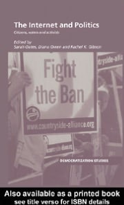 Internet and Politics: Citizens, Voters and Activists