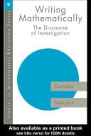 Writing Mathematically: The Discourse of 'Investigation'