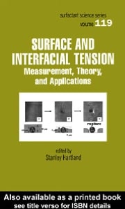 Surface and Interfacial Tension: Measurement, Theory, and Applications