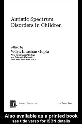 Autistic Spectrum Disorders in Children