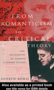 From Romanticism to Critical Theory