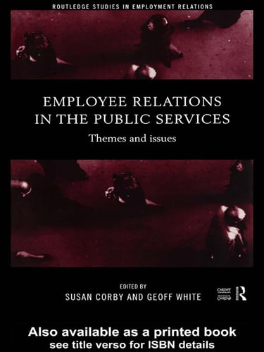 Employee Relations in the Public Services