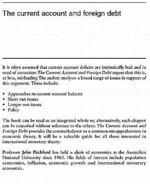 Current Account and Foreign Debt