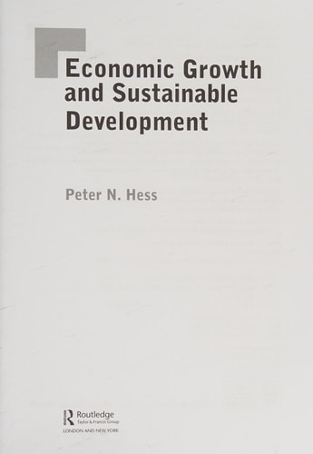 Economic growth and sustainable development