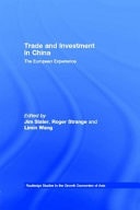 Trade and Investment in China: The European Experience