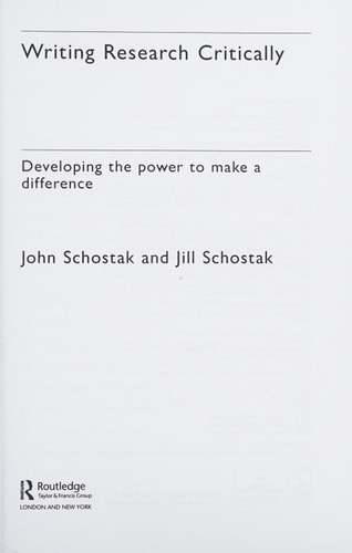 Writing Research Critically: Developing the Power to Make a Difference