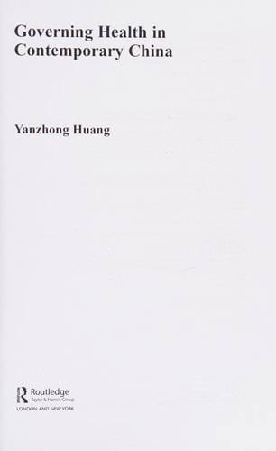 Governing Health in Contemporary China