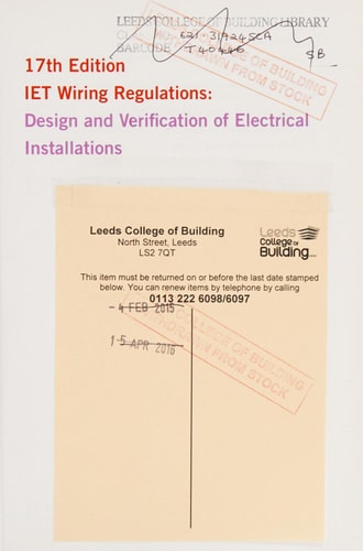 Design and verification of electrical installations