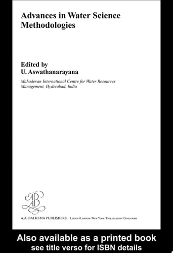 Advances in Water Science Methodologies