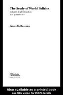 Study of World Politics: Volume 2: Globalization and Governance