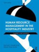Human Resource Management in the Hospitality Industry: A Guide to Best Practice