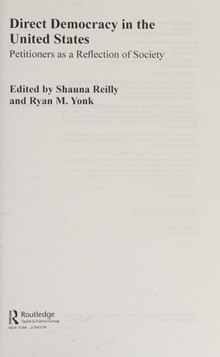 Direct Democracy in the United States: Petitioners as a Reflection of Society