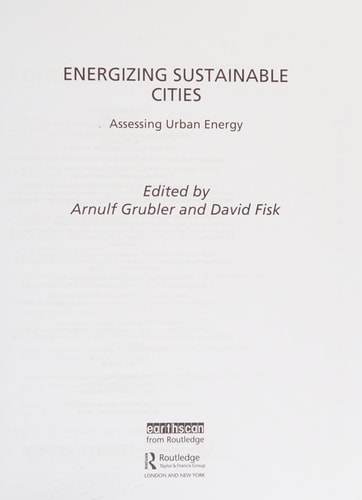 Energizing Sustainable Cities: Assessing Urban Energy