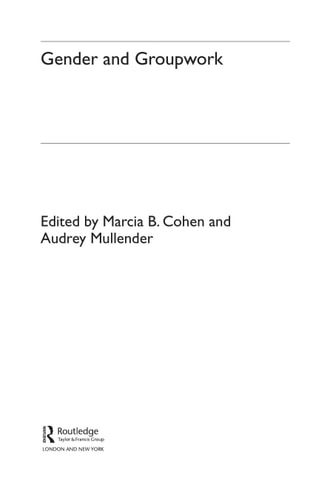 Gender and groupwork