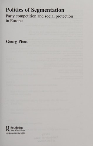 Politics of Segmentation: Party Competition and Social Protection in Europe