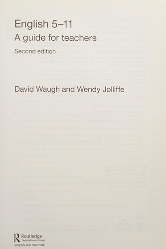 English 5-11: A Guide for Teachers