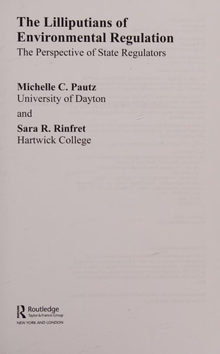 The Lilliputians of Environmental Regulation: The Perspective of State Regulators
