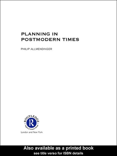 Planning in Postmodern Times