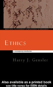 Ethics: A Contemporary Introduction