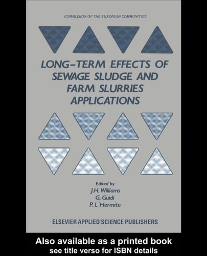 Long-term Effects of Sewage Sludge and Farm Slurries