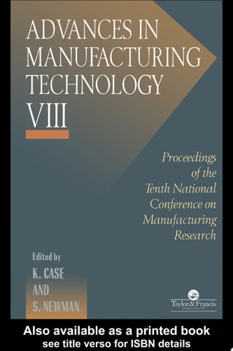 Advances in Manufacturing Technology