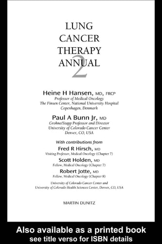 Lung Cancer Therapy Annual 2