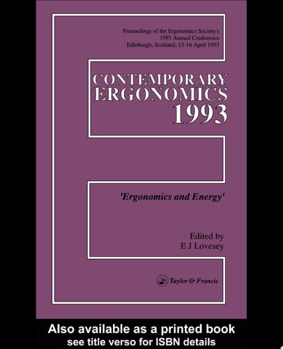 Contemporary Ergonomics 1993