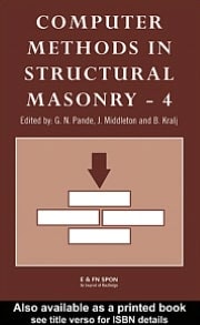 Computer Methods In Structural Masonry