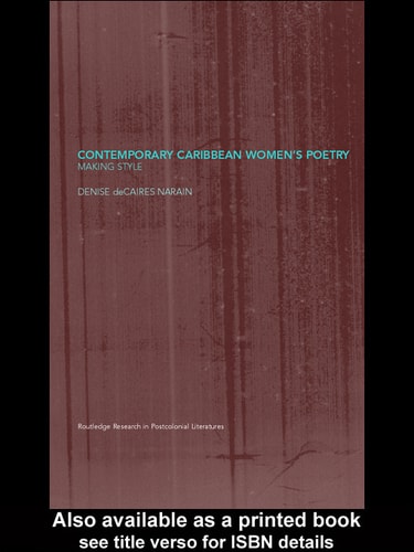 Contemporary Caribbean Women's Poetry