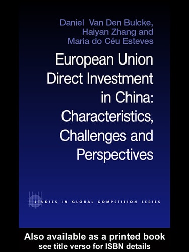 European Union Direct Investment in China