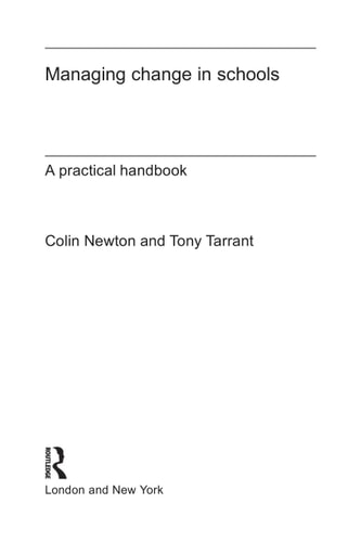 Managing Change in Schools: A Practical Handbook