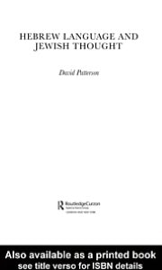 Hebrew Language and Jewish Thought