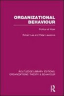 Organizational Behaviour Politics at Work