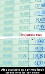 International Trade: New Patterns of Trade, Production and Investment