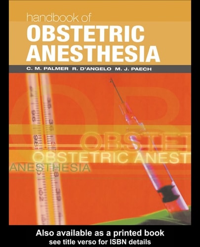 Handbook of Obstetric Anesthesia