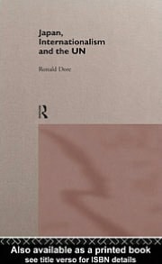 Japan, Internationalism and the UN