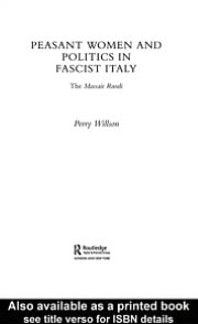 Peasant Women and Politics in Fascist Italy