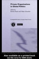 Private Organisations in Global Politics