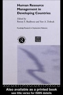 Human Resource Management in Developing Countries