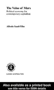 Value of Marx: Political Economy for Contemporary Capitalism