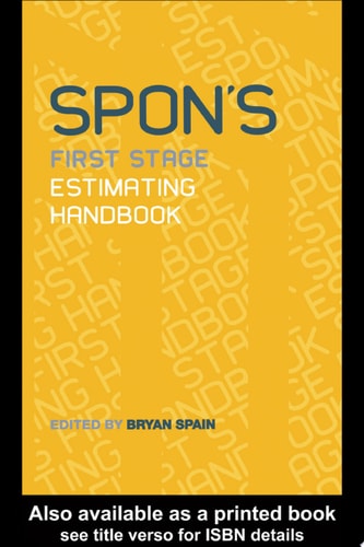Spon's First Stage Estimating Handbook