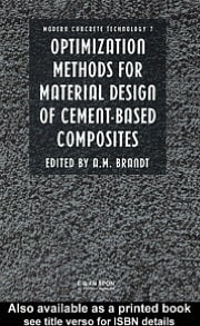 Optimization Methods for Material Design of Cement-based Composites