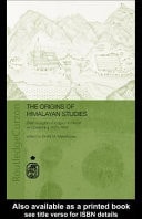 Origins of Himalayan Studies: Brian Houghton Hodgson in Nepal and Darjeeling